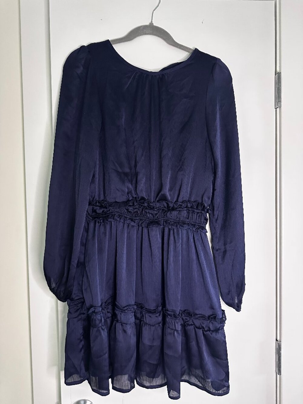 NWT &Merci Navy Ruffle Dress